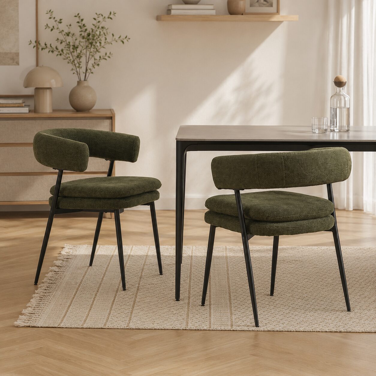 Djursholm Green Dining Chair – 2 Pack