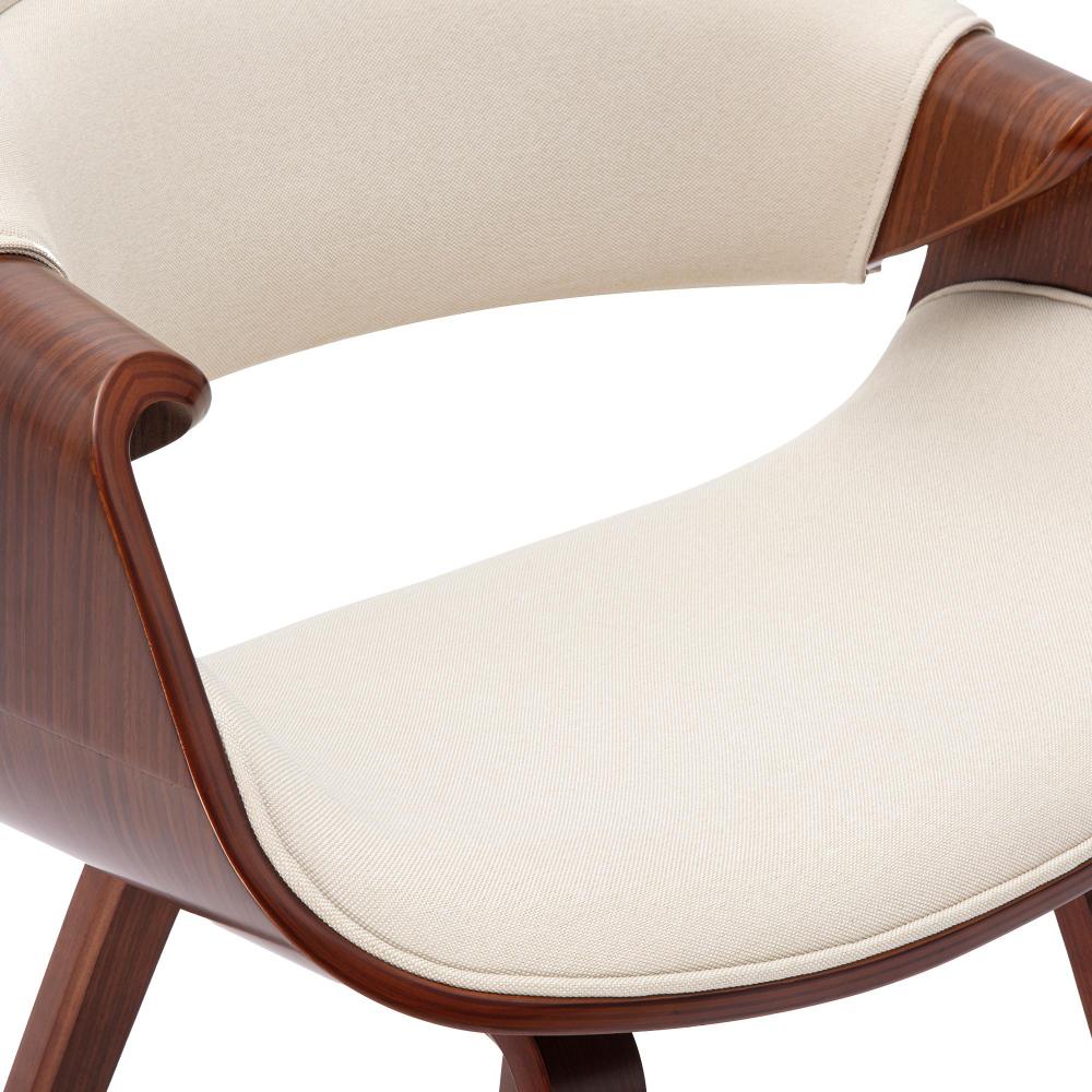 Norrtälje Dining Chair – Walnut Wood Frame with Upholstered Seat - Image 8
