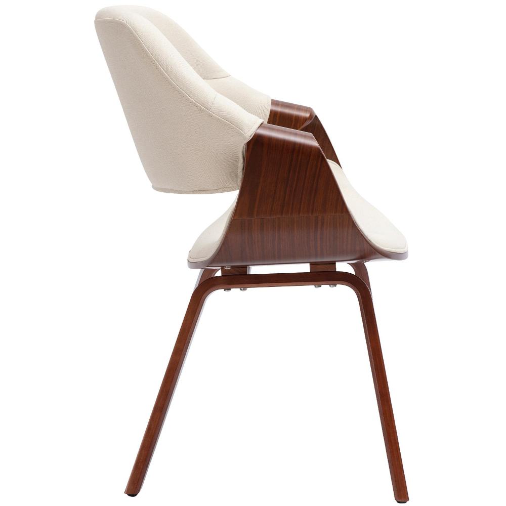 Norrtälje Dining Chair – Walnut Wood Frame with Upholstered Seat - Image 7