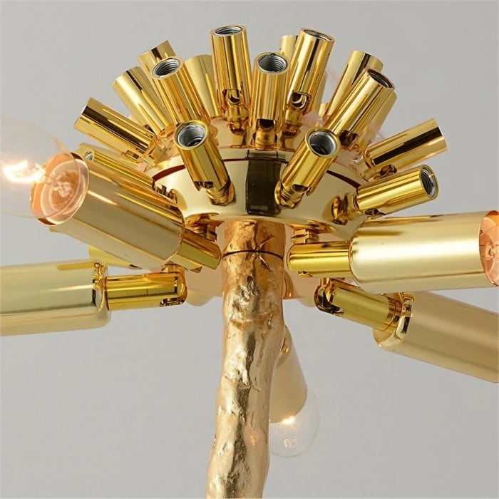 Amèlie Table Lamp – Ostrich Feather Lamp with Copper Base - Afbeelding 8