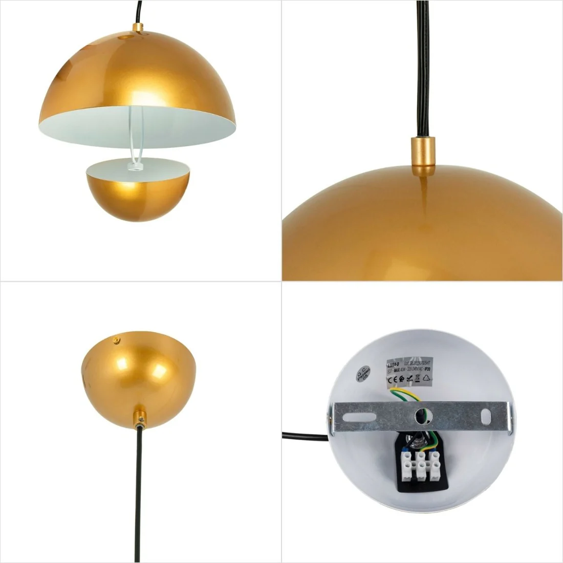 Helsinki Gold – Vintage Design Pendant Lamp - Image 5