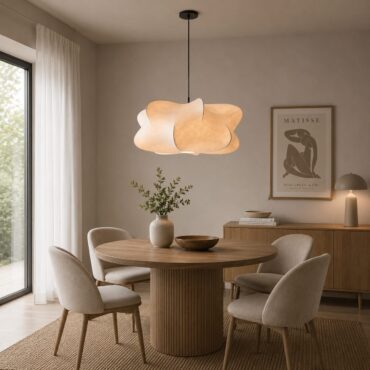 Henningsvær – Scandinavian Silk Pendant Lamp