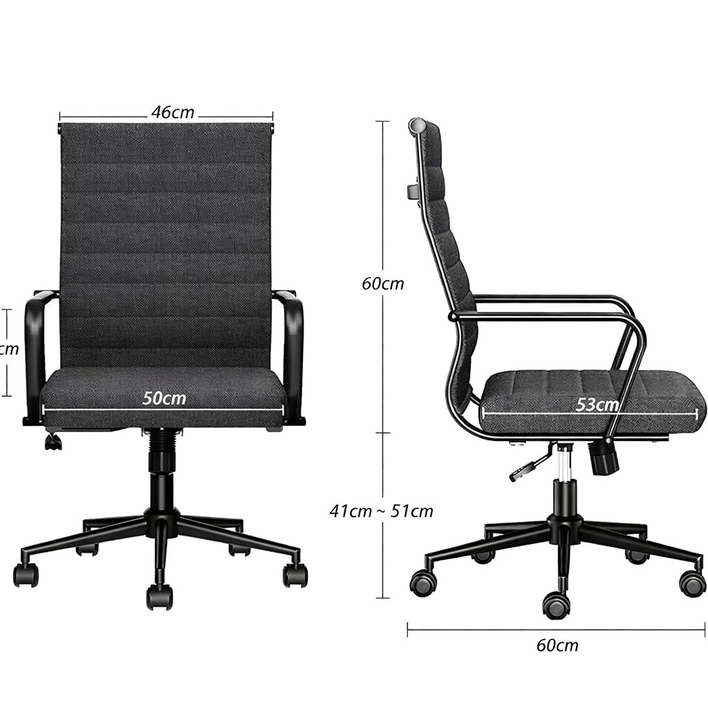 Kalmar Office Chair – Black - Afbeelding 4