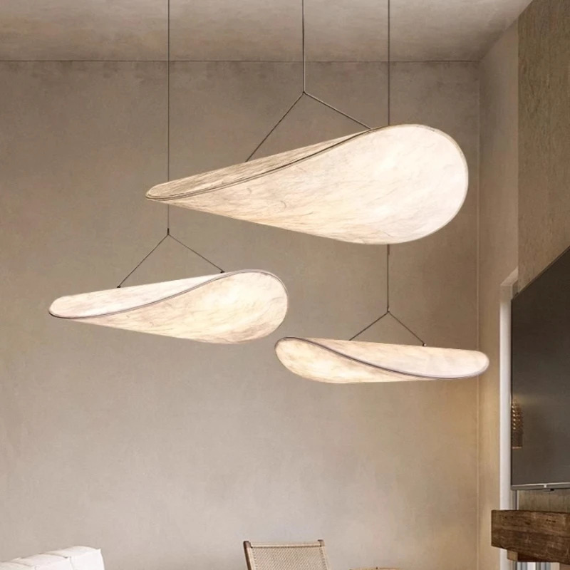 Oslo Ceiling Lamp – Silk Pendant Light with Remote Control - Afbeelding 4
