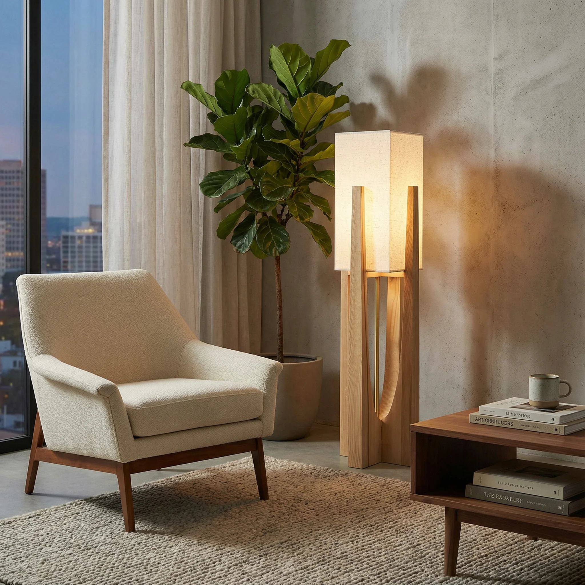 Ribe Vloerlamp – Scandinavisch Minimalistisch Ontwerp - Afbeelding 2