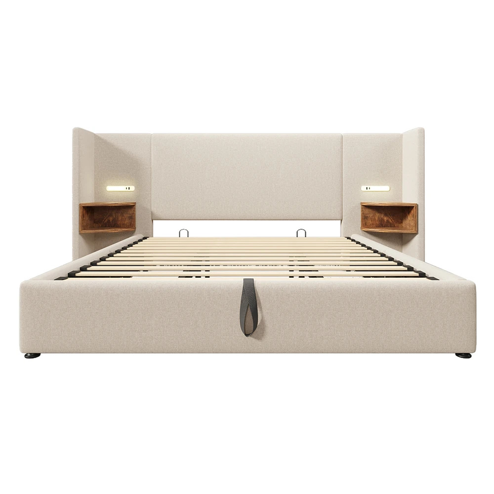 Taastrup Tweepersoonsbed 180x200 cm met Opbergruimte, LED-Verlichting en USB-C - Afbeelding 8