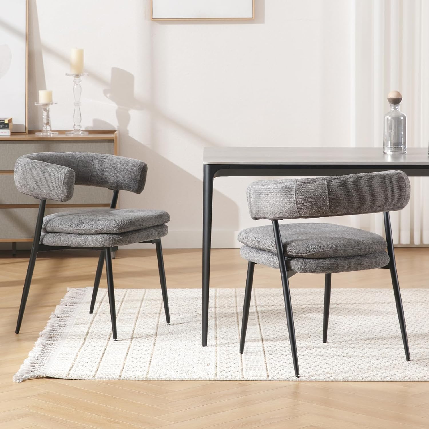 Djursholm Grijze Eetstoel – 2 Pack