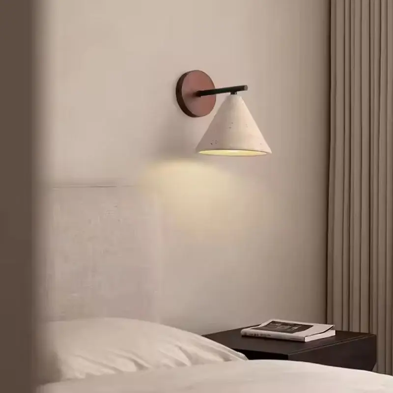 Leksvik – Vintage Travertine Wall Lamp - Afbeelding 3