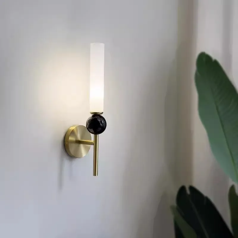 Sigtuna – Marble & Copper Luxury Wall Lamp - Afbeelding 3