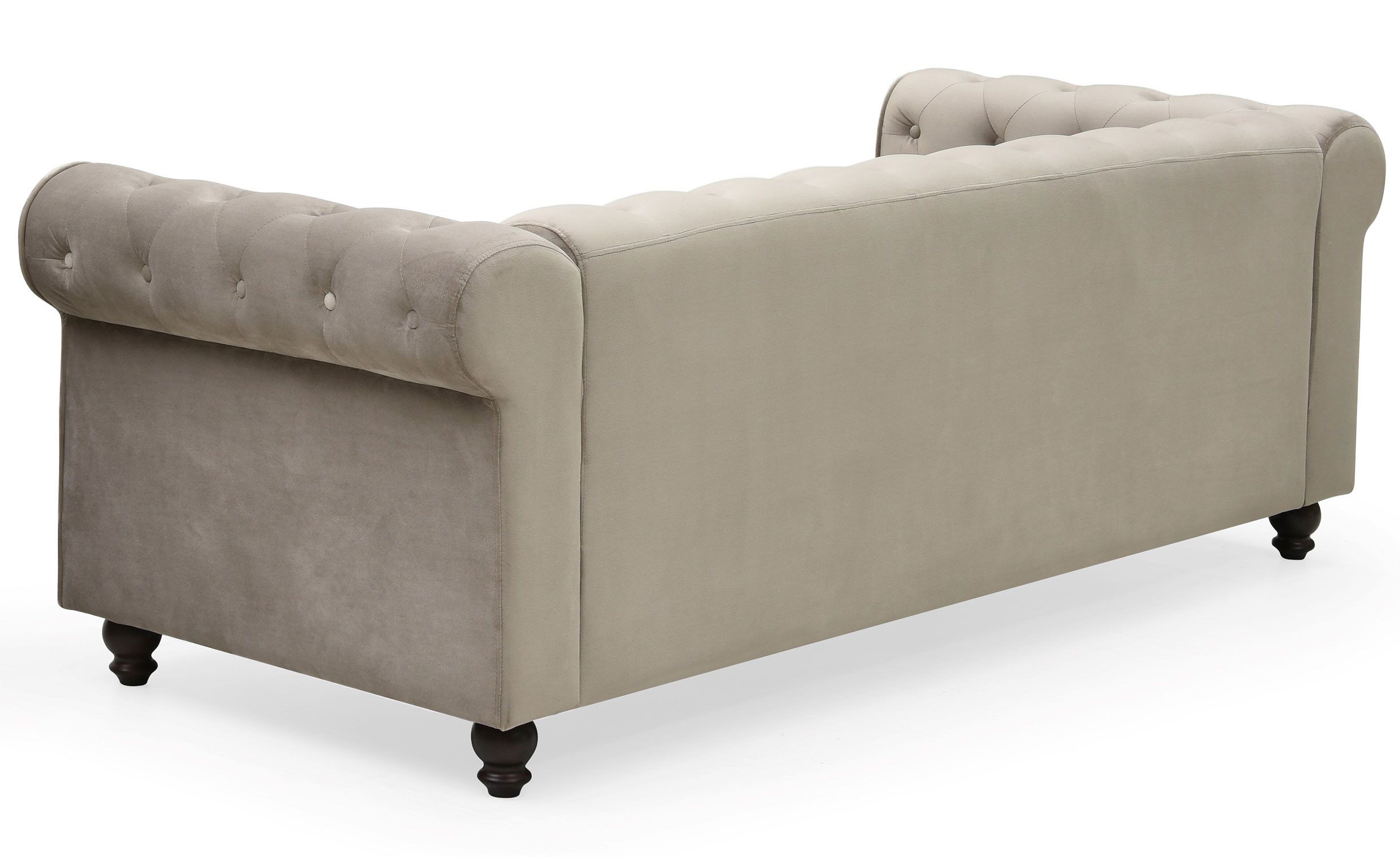Lidingö - Luxury Chesterfield Velvet 3-Seater Sofa - Image 4