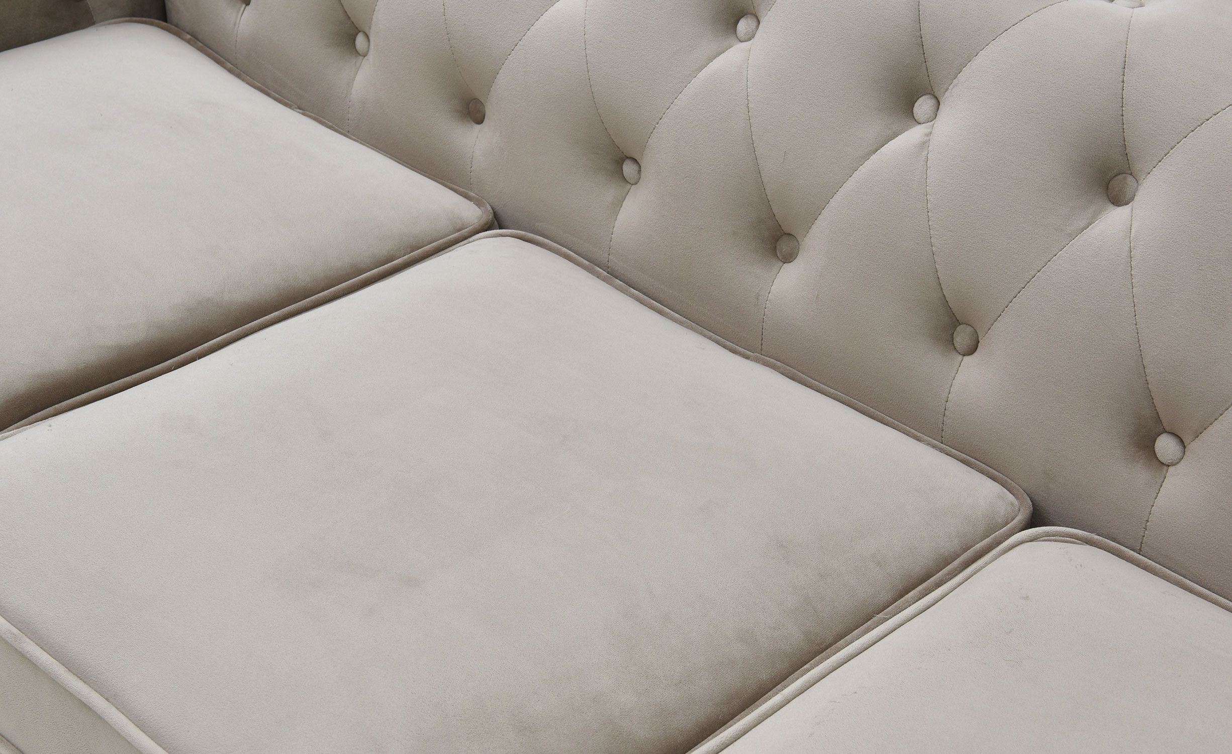 Lidingö - Luxury Chesterfield Velvet 3-Seater Sofa - Image 5