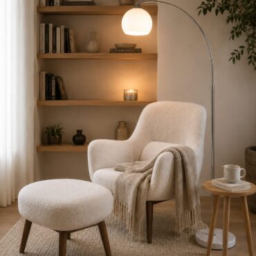 Ribe Floor Lamp – Modern Chrome Arc Floor Lamp