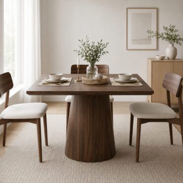 Västerås Square Table – Wood Finish