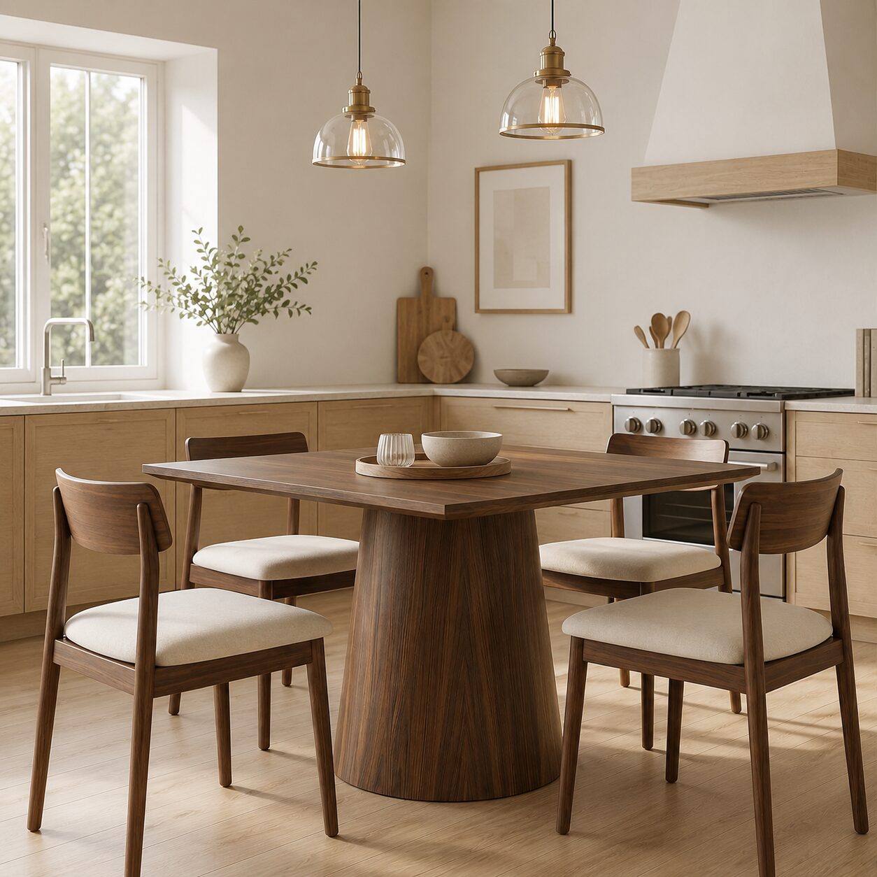Västerås Square Table – Wood Finish - Image 4