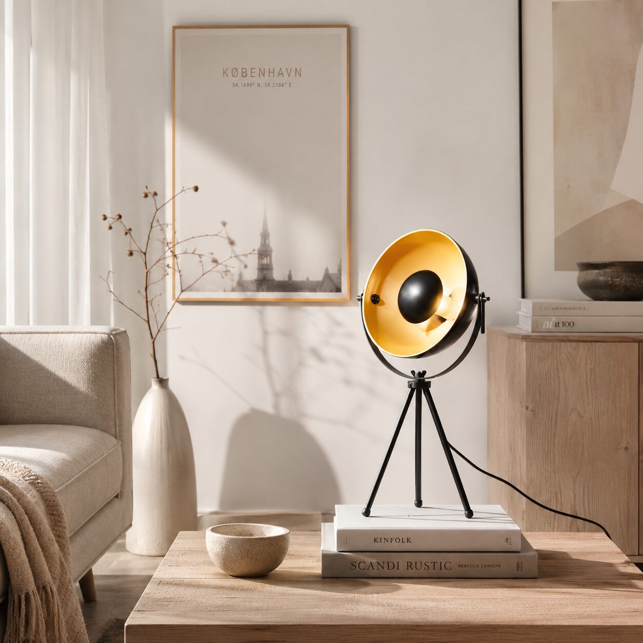 Holstebro Table Lamp – Vintage Tripod Design - Image 2