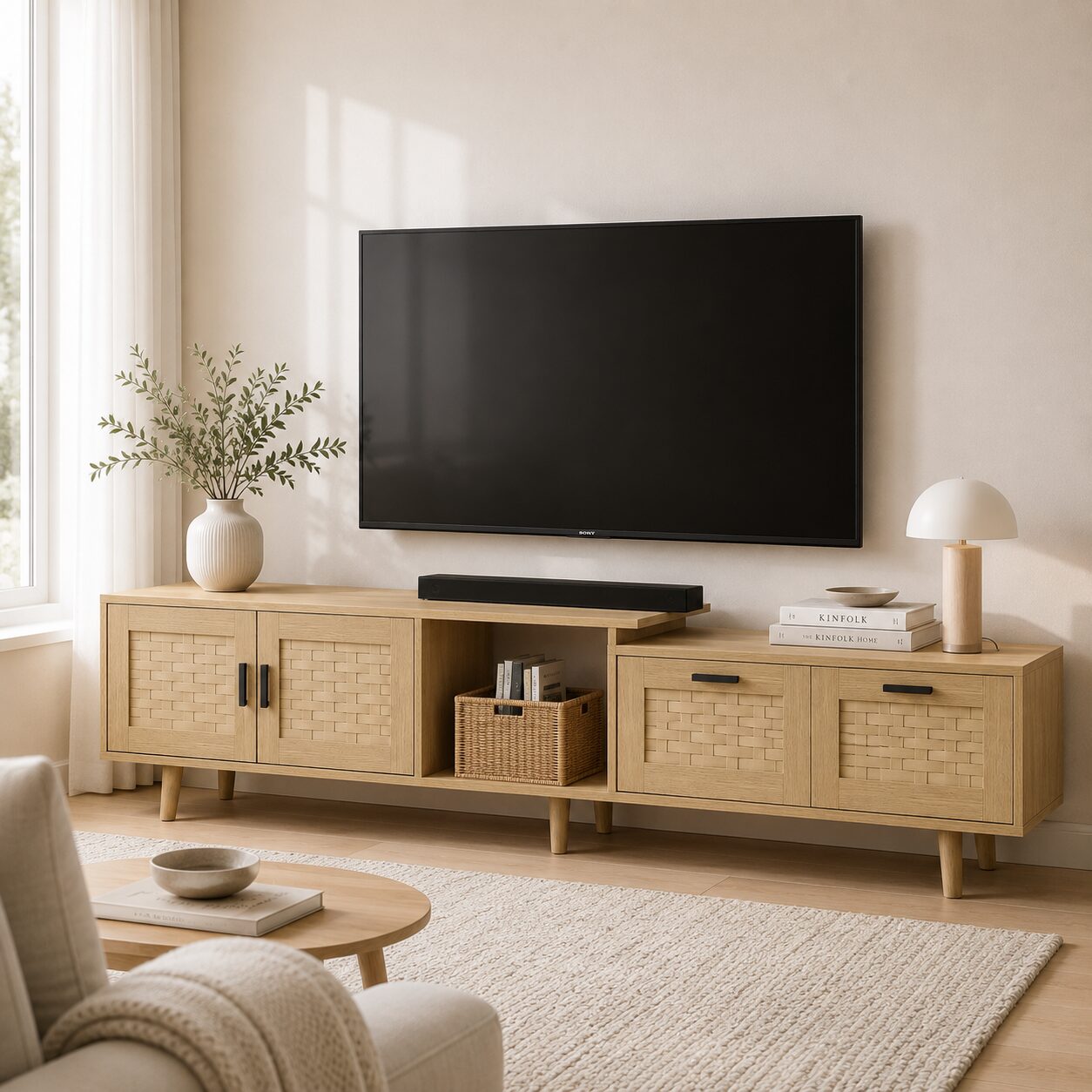 Rögle Scandinavian TV Bench - Image 3