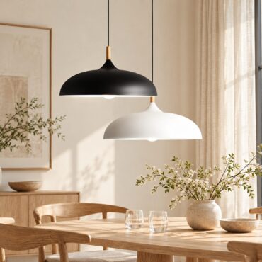Kumla Pendant Lamp – Scandinavian Aluminium & Wood Design