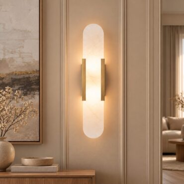 Svenborg Wall Lamp – Scandinavian Marble & Metal Design